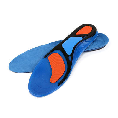 SEBS gel material foot massage custom print sports shoe insole
